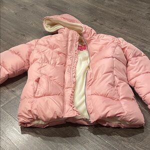 Pink Platinum Light Pink Puffer Jacket for Kids